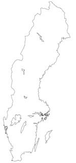 Klubbarnas hemorter utplacerade på karta över Sverige.