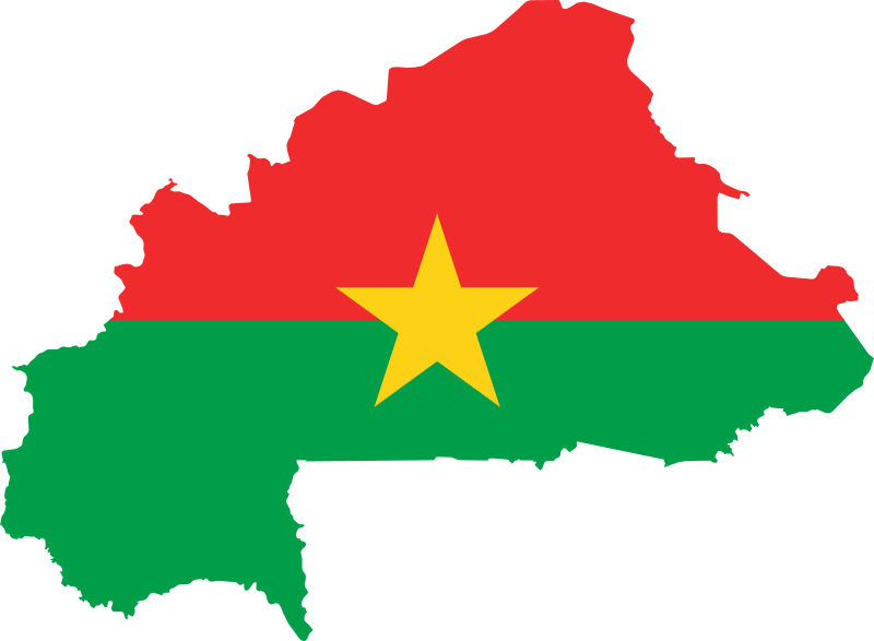 Fil:Flag-map of Burkina Faso.svg