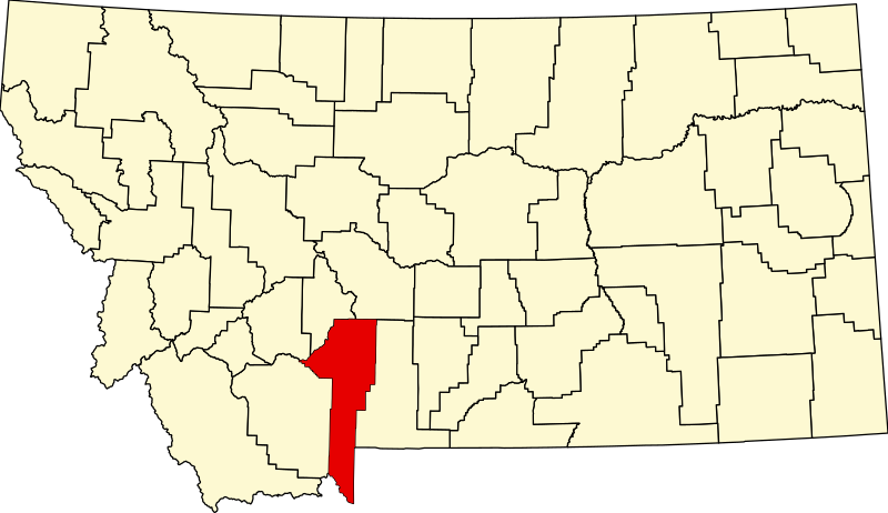Fil:Map of Montana highlighting Gallatin County.svg