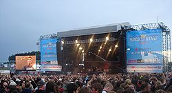 Papa Roach under en spelning på Rock am Ring 2005.