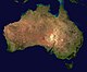 Satellitbild över Australien
