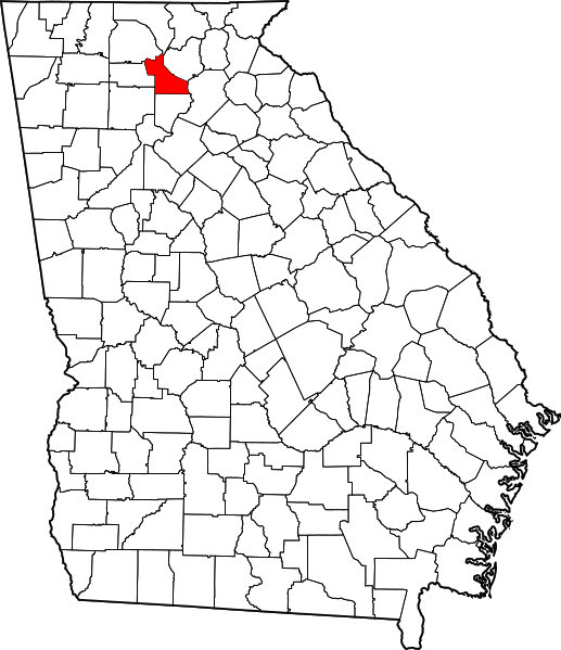 Fil:Map of Georgia highlighting Dawson County.svg