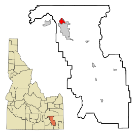 Fil:Bannock County Idaho Incorporated and Unincorporated areas Chubbuck Highlighted.svg