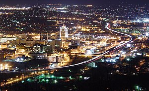 Fotografi på Roanoke taget på natten 2003. Fotograf: Ben Schumin
