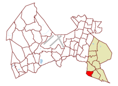 Vandakarta med Råby markerat