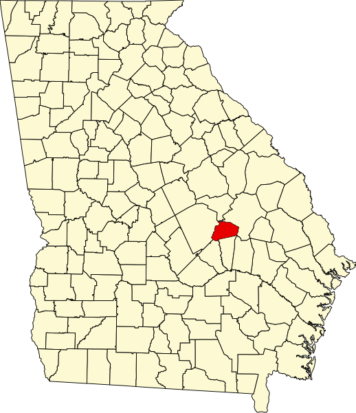 Fil:Map of Georgia highlighting Treutlen County.svg