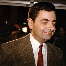 Rowan Atkinson vid premiären av Bean 1997