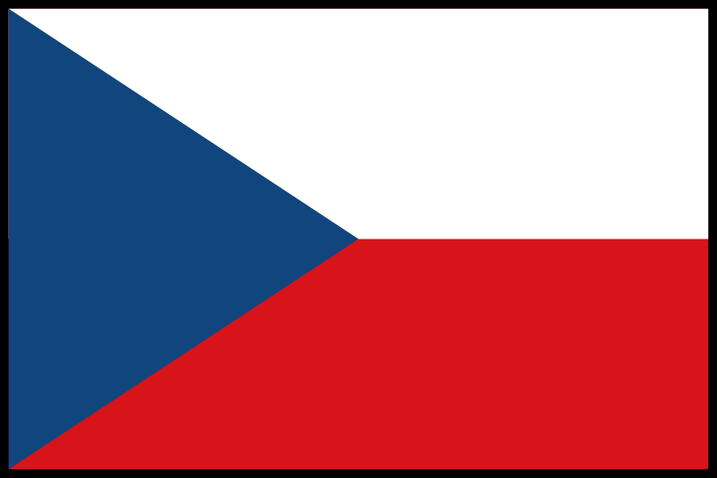 Fil:Flag of the Czech Republic (bordered).svg