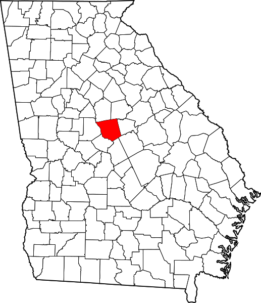 Fil:Map of Georgia highlighting Jones County.svg