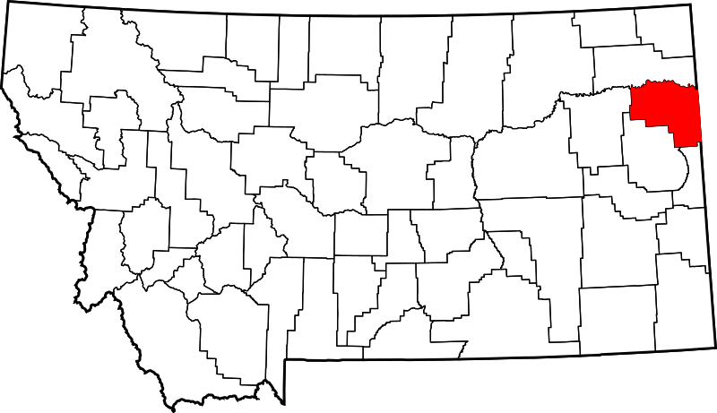 Fil:Map of Montana highlighting Richland County.svg