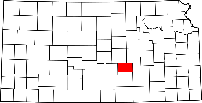 Fil:Map of Kansas highlighting Harvey County.svg
