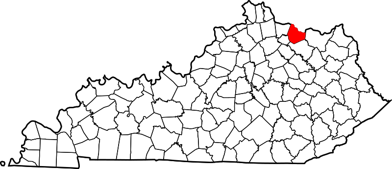Fil:Map of Kentucky highlighting Mason County.svg