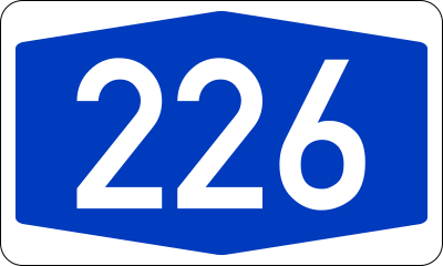 Fil:Bundesautobahn 226 number.svg