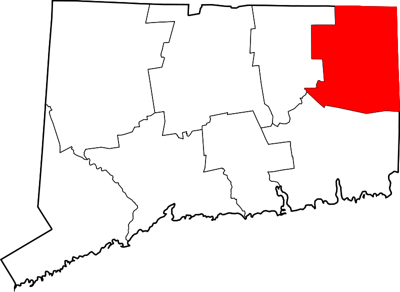 Fil:Map of Connecticut highlighting Windham County.svg
