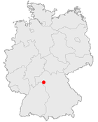 Würzburgs läge i Tyskland