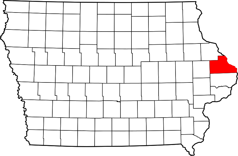 Fil:Map of Iowa highlighting Jackson County.svg