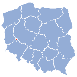 Wschowas läge i Polen.
