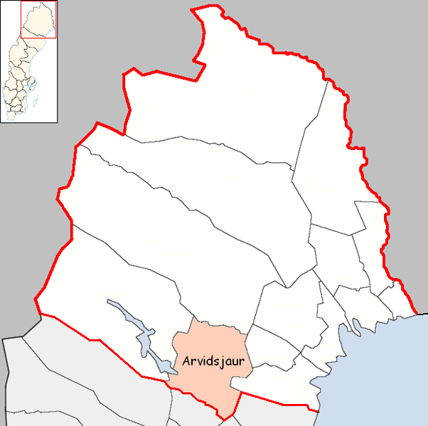 Fil:Arvidsjaur Municipality in Norrbotten County.png