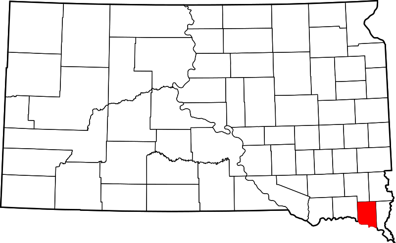 Fil:Map of South Dakota highlighting Clay County.svg