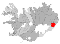 Karta med kommunen markerad