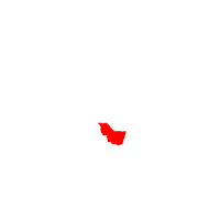 Karta över Louisiana med Iberville Parish markerat