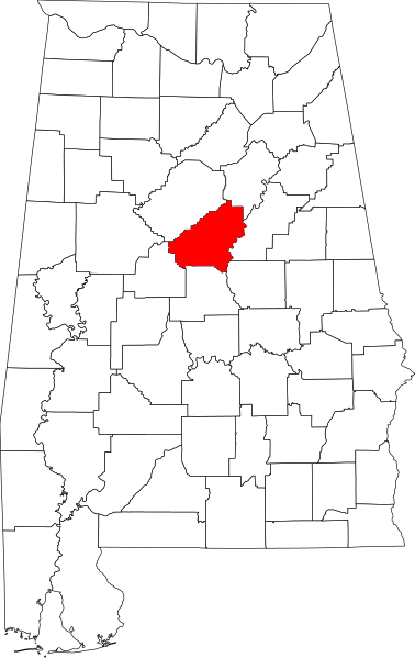 Fil:Map of Alabama highlighting Shelby County.svg
