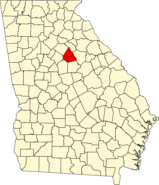 Fil:Map of Georgia highlighting Morgan County.svg